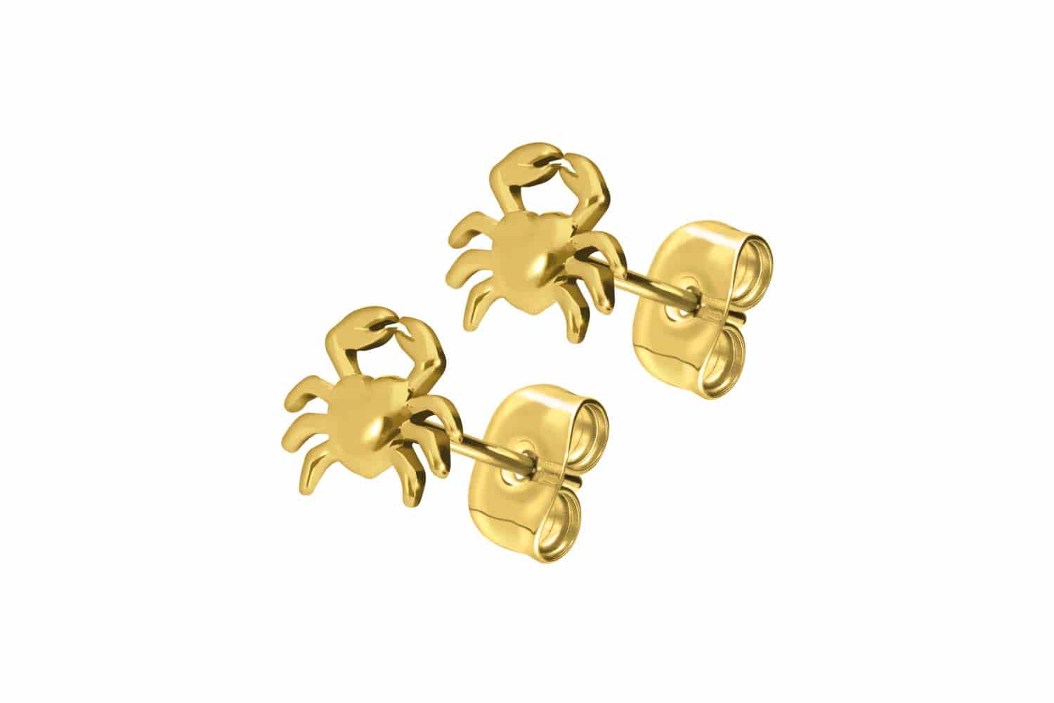Titan Ohrstecker KRABBE von Piercingline